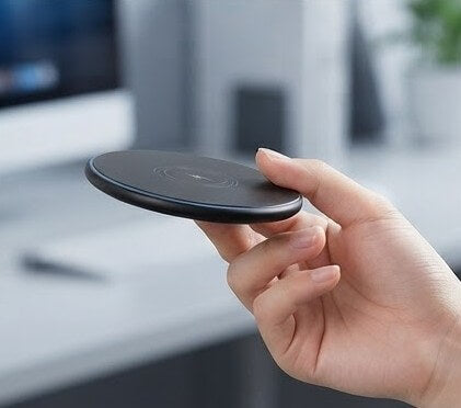 Toocki 15W Fast Wireless Charger Pad - Ultra-Slim Qi Charging Base